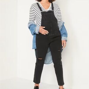 Maternity Old Navy Women's Black Jeans Overalls